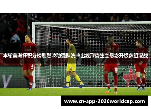本轮美洲杯积分榜剧烈波动强队洗牌出线形势生变悬念升级多组混战